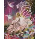 Алмазная мозаика Strateg ПРЕМИУМ Цветочная фея 30х40 см HX248