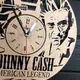 Концептуальные настенные часы из дерева «Johnny Cash»