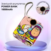 Павербанк с быстрой зарядкой 10000мАч, Power Bank с двумя встроенными кабелями Lightning и  Type-C, 120W Buzz