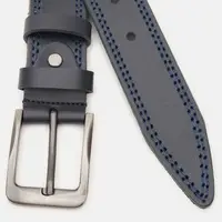 Чоловічий шкіряний ремінь Borsa Leather V1125FX42-navy