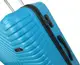 Большой пластиковый чемодан на колесах 115L GD Polo голубой