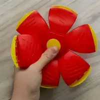 Мʼяч-трансформер, зі світлом "Flat Ball Disc: Мʼячик-фризбі", синій