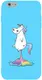 Чехол-накладка TOTO Matt TPU 2mm Print Case Apple iPhone 6/6s #30 Unicorn Puk Sky Blue