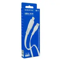 Кабель USB Borofone Lightning BX85-L 1 м білий