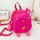 Детский рюкзак Lesko 201028 Animals Pink с ремешком анти-потеряшкой