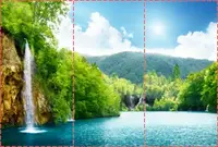 Фотообои текстурированные, виниловые Водопады, 250х380 см, fo01inV_pr11912