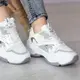 Кроссовки женские Fashion Caleb 2548 40 размер 24,5 см Белый