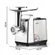 Электрическая мясорубка RAF R.3396 с функцией реверс 2500W, электромясорубка для дома