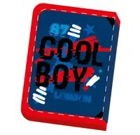 Пенал с двумя отворотами Leader Cool Boy 931070 21х13.5х4 см