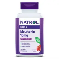 Натуральная добавка Natrol Melatonin 10 mg Fast Dissolve, 100 таблеток Клубника