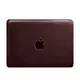Кожаный чехол для MacBook 14 дюйм Бордовый Crazy Horse