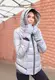 Куртка женская зимняя серая код П759 XXL