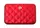 Кардхолдер OGON Quilted Button на 10 карт, красная