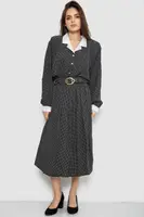 Костюм женский классический в горох, цвет черно-белый, 167R3001