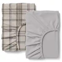 Набор простыни на резинке фланель 160х200 SAND TARTAN