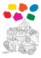 Водна розфарбування YES Yummy cupcakes 742845 8 картинок