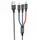 Кабель HOCO X76 Combo 3-in-1 Lightning / Micro-USB / Type-C ∙ Зарядный универсальный USB провод шнур 3 в 1 для зарядки Android / iPhone