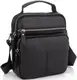 Сумка мужская кожаная Tiding Bag через плечо черная