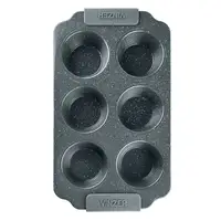 Форма для випікання маффінів прямокутна Vinzer Dolci Line 50784 3.5х17.8х30.5 см чорна
