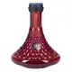 Колба с кликом AMY Deluxe 072.02 “Alu Antique Berry” - Красная