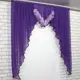 Кухонный ламбрекен №28. Цвет фиолетовый с сиреневым. Код 028к