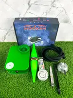 Кальян "Capsule Nanosmoke Deluxe Green" с охлаждающим мундштуком "Bazooka"