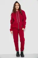 Спортивный костюм женский на флисе  -уценка, цвет бордовый, 244R1555-U-1