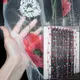 Тюль (3х2,7м.) органза с принтом. Цвет полупрозрачный белый с разноцветным принтом. Код 1061т 42-0066