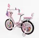 Детский двухколесный велосипед 18" дюймов Corso Emily ML-256 стальная рама 1 скорость. Pink and White (188192)