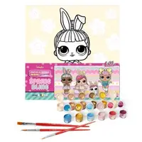 Картина за номерами з фарбами металік "L.O.L. Surprise! Spring Bling Carats" 40х40 см