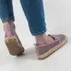 Мокасины эспадрильи женские с перфорацией сиреневые