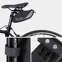 Велосипедна Сумка West Biking 0707219 Black під сідло з відбивачами 0.7 L