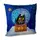 Подушка диванная с бархата Котик в шаре 45x45 см (45BP_23NY003)