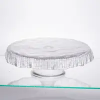 Тортовница стеклянная на ножке прозрачная Yiwu 64486-54