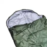Спальний мішок зимовий до -15° широкий 200*70 см з капюшоном спальник ковдра з чохлом для перенесення