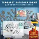 Трафарет толстый 3 мм для штукатурки, многоразовый цветочный узор (600х600)