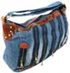 Женская джинсовая сумка Fashion jeans bag синяя