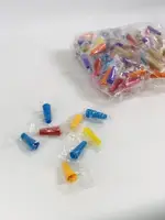 Мундштуки одноразовые для курения кальяна универсальные "конус" - цветные 1уп/100шт