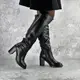 Ботфорты женские Fashion Precious 2389 40 размер 25,5 см Черный