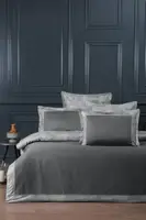 Постільна білизна Єгипетський хлопок La Romano 400TC Rivano Steel Grey 200х220см