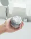 Массажная щетка для мытья головы с дозатором 14757 7х8.5 см серая