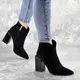 Ботильоны женские Fashion Sampson 2400 40 размер 25,5 см Черный
