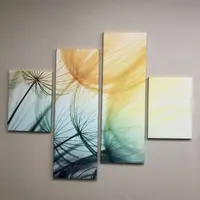 Модульные картины для спальни, на Холсте нат., 100x130 см, (40x30-2/90х30-2)