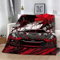 Плед 3D Nissan GTR скорость и адреналин 12023 160х200 см