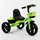 Трехколесный детский велосипед "Best Trike" светящиеся колеса, музыка, 2 корзинки. Green (102421)