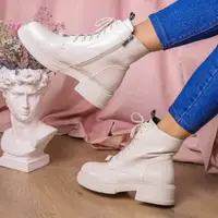 Черевики жіночі Fashion Patchy 2163 39 розмір 25 см Бежевий