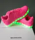 Кроссовки светящиеся женские Pink TX02