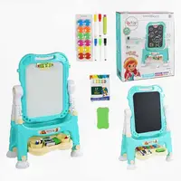 Мольберт дитячий Artist Drawing Board двосторонній, крейда, маркери, магніти. Blue (93782)