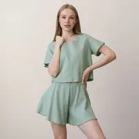 Комплект жіночий літній Vivioji Зелений розмір S (14071)