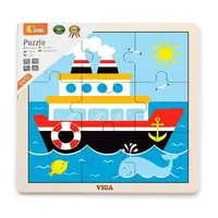 Пазл дерев'яний Viga Toys Кораблик, 9 ел. (51445)
